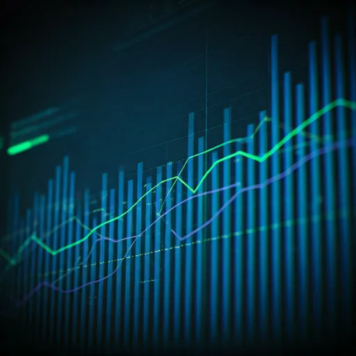 Vista limpia y colorida de panel de control financiero con gráficos azules y verdes brillantes que muestran métricas de transparencia y salud económica